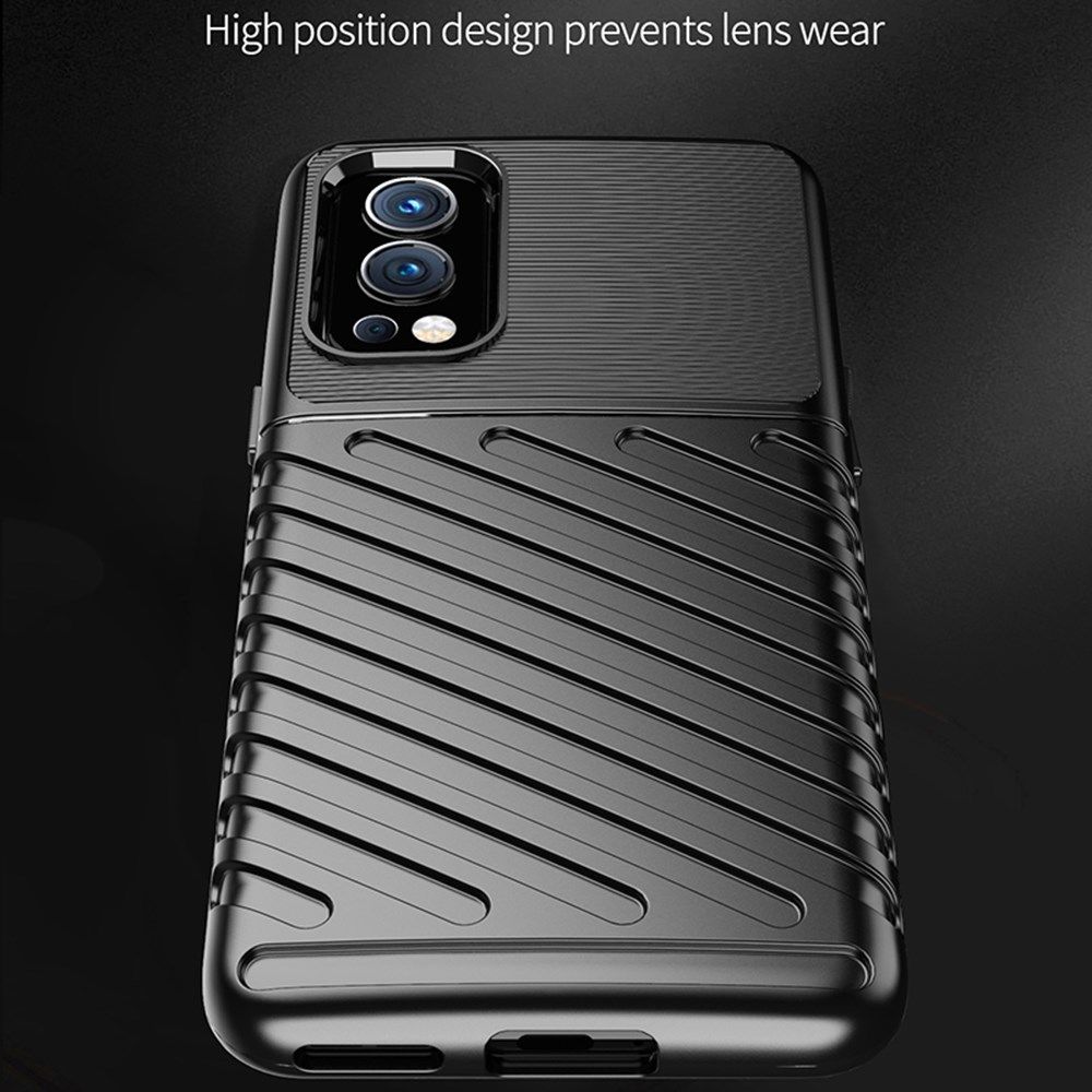 OnePlus Nord 2 5G Hoesje TPU Thunder Design Back Cover Blauw afbeelding 3