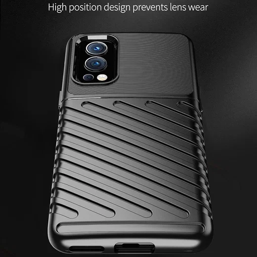 OnePlus Nord 2 5G Hoesje TPU Thunder Design Back Cover Blauw afbeelding 3