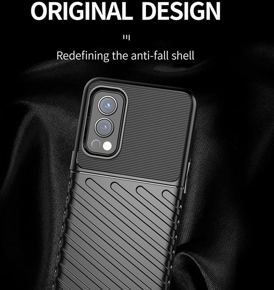 OnePlus Nord 2 5G Hoesje TPU Thunder Design Back Cover Blauw afbeelding 6