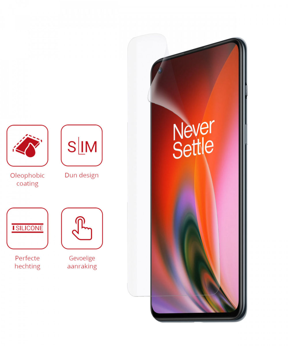 Rosso OnePlus Nord 2(T) 5G Ultra Clear Screen Protector Duo Pack afbeelding 2