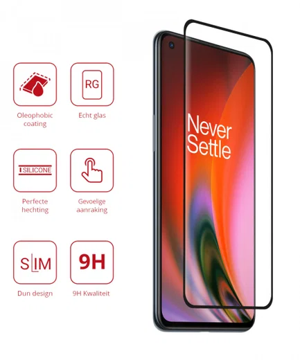 Rosso OnePlus Nord 2(T) 5G 9H Tempered Glass Screen Protector afbeelding 2