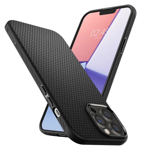 Spigen Liquid Air Apple iPhone 13 Pro Max Hoesje Back Cover Zwart afbeelding 15