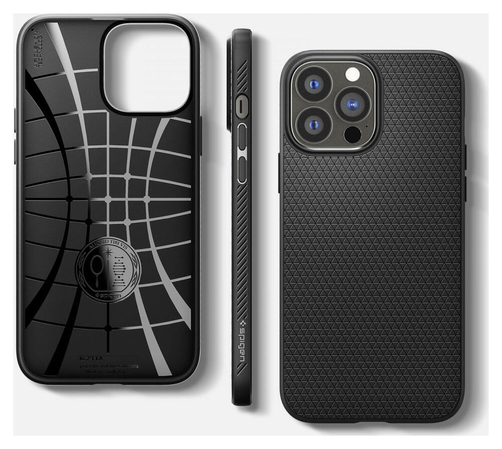 Spigen Liquid Air Apple iPhone 13 Pro Max Hoesje Back Cover Zwart afbeelding 16