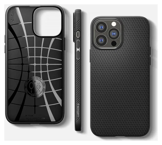 Spigen Liquid Air Apple iPhone 13 Pro Max Hoesje Back Cover Zwart afbeelding 16