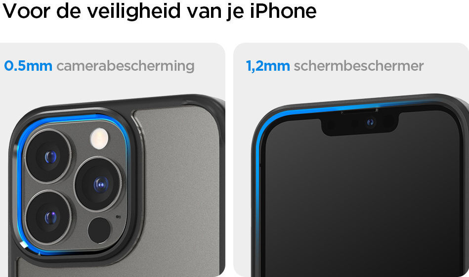Spigen Ultra Hybrid Apple iPhone 13 Pro Max Hoesje Zwart afbeelding 5