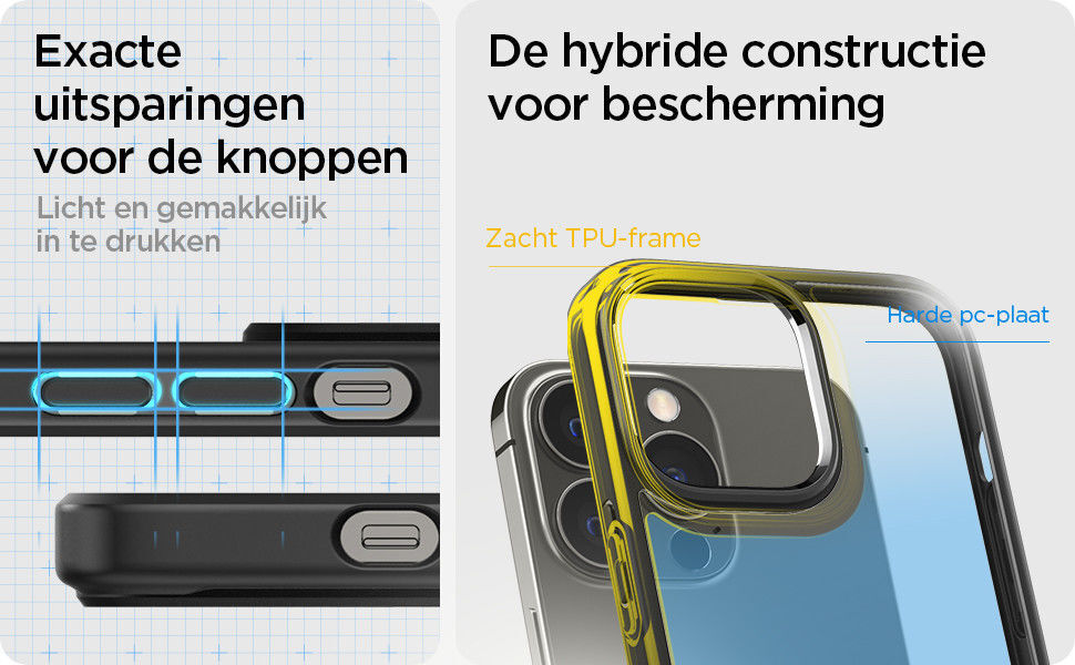 Spigen Ultra Hybrid Apple iPhone 13 Pro Max Hoesje Zwart afbeelding 7