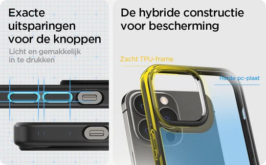 Spigen Ultra Hybrid Apple iPhone 13 Pro Max Hoesje Zwart afbeelding 7