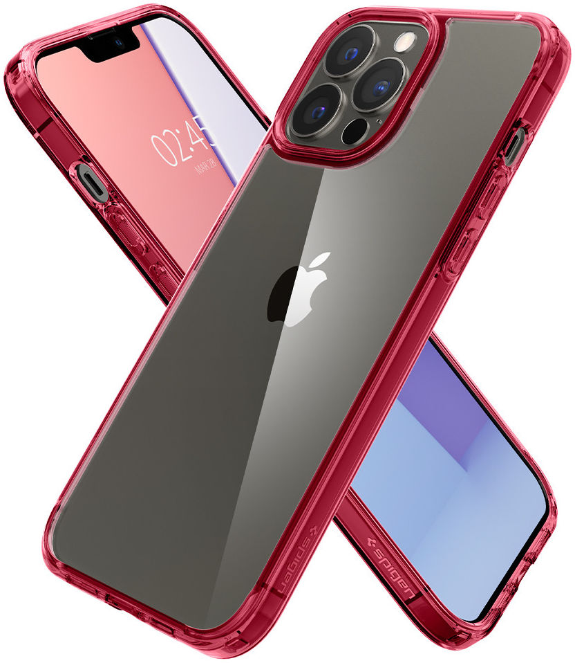 Spigen Ultra Hybrid Apple iPhone 13 Pro Max Hoesje Rood afbeelding 2