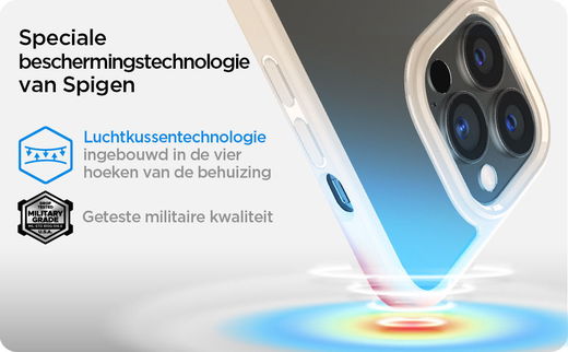 Spigen Ultra Hybrid Apple iPhone 13 Pro Max Hoesje Beige afbeelding 8