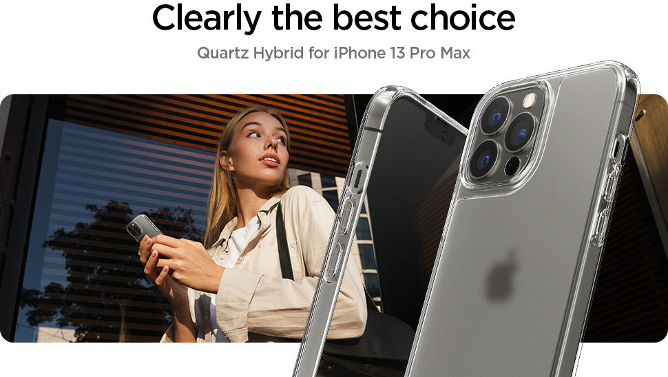 Spigen Quartz Hybrid Apple iPhone 13 Pro Max Hoesje Matte Transparant afbeelding 11