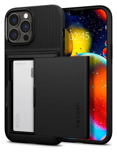 Spigen Slim Armor CS Apple iPhone 13 Pro Max Hoesje Zwart afbeelding 2