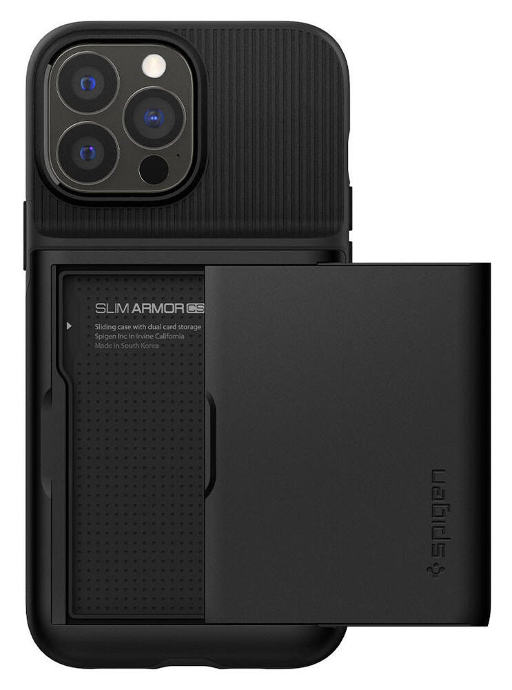 Spigen Slim Armor CS Apple iPhone 13 Pro Max Hoesje Zwart afbeelding 4
