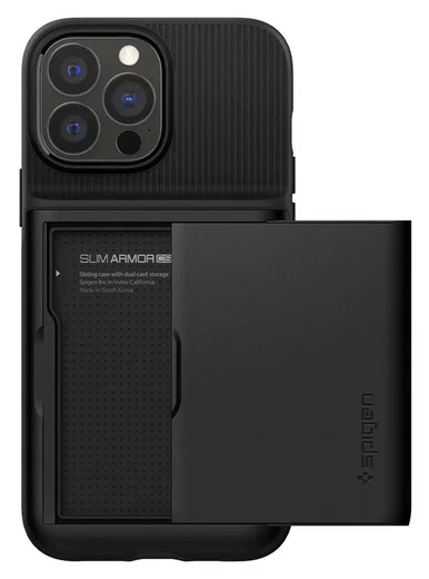 Spigen Slim Armor CS Apple iPhone 13 Pro Max Hoesje Zwart afbeelding 4
