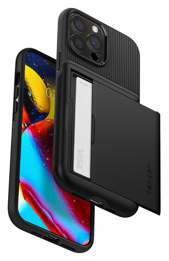 Spigen Slim Armor CS Apple iPhone 13 Pro Max Hoesje Zwart afbeelding 3