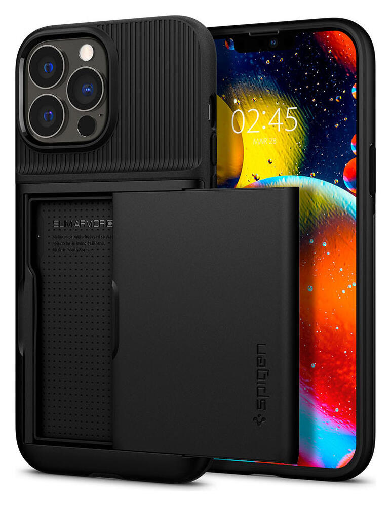 Spigen Slim Armor CS Apple iPhone 13 Pro Max Hoesje Zwart afbeelding 5