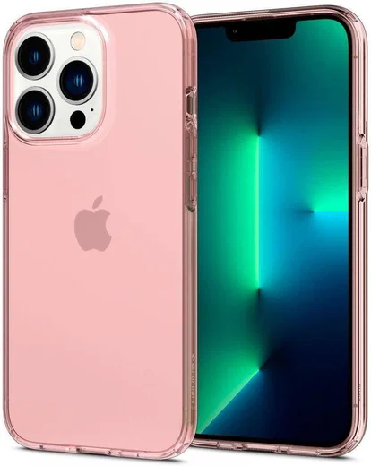 Spigen Crystal Flex Apple iPhone 13 Pro Max Hoesje Transparant Roze afbeelding 3