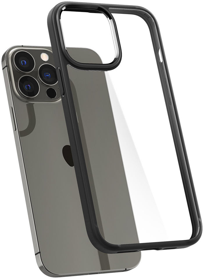 Spigen Crystal Hybrid Apple iPhone 13 Pro Max Hoesje Zwart afbeelding 3