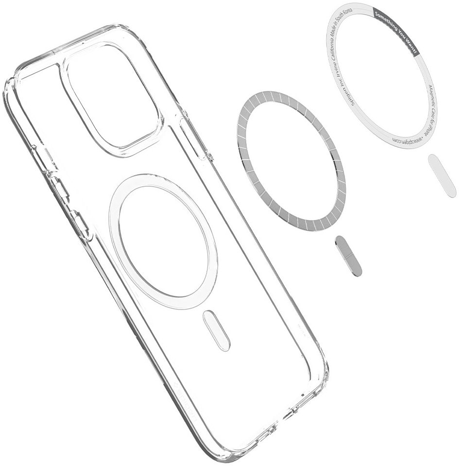Spigen Crystal Hybrid Apple iPhone 13 Pro Max MagSafe Hoesje Antraciet afbeelding 3