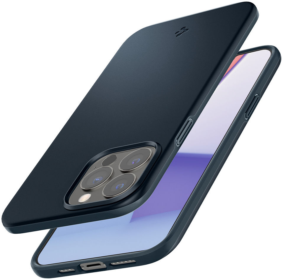 Spigen Thin Fit Apple iPhone 13 Pro Ultra Dun Hoesje Blauw afbeelding 4