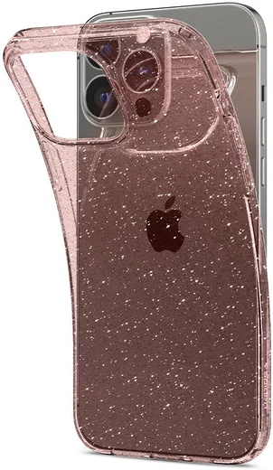 Spigen Liquid Crystal iPhone 13 Pro Hoesje Glitter Roze afbeelding 7