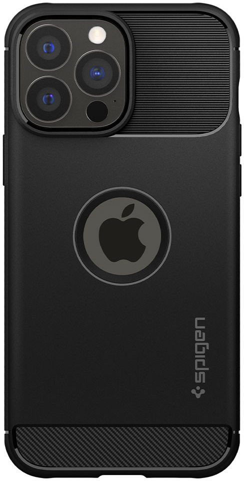 Spigen Rugged Armor Apple iPhone 13 Pro Hoesje Zwart afbeelding 1