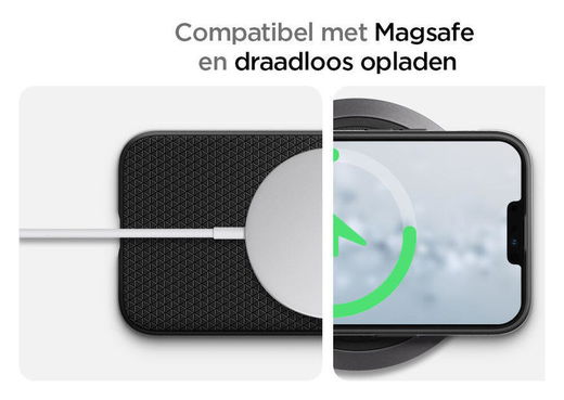 Spigen Liquid Air Apple iPhone 13 Pro Flexibel Hoesje Mat Zwart afbeelding 8