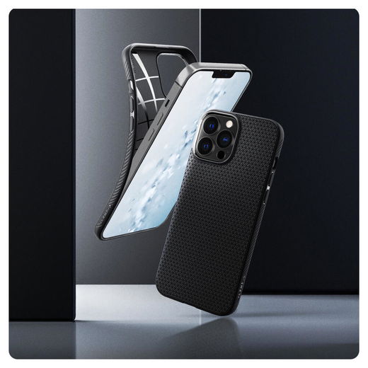 Spigen Liquid Air Apple iPhone 13 Pro Flexibel Hoesje Mat Zwart afbeelding 15