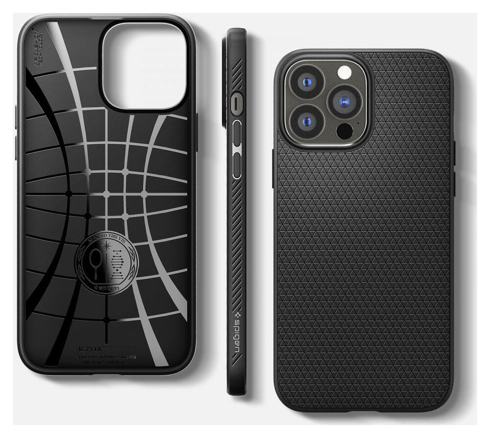 Spigen Liquid Air Apple iPhone 13 Pro Flexibel Hoesje Mat Zwart afbeelding 16