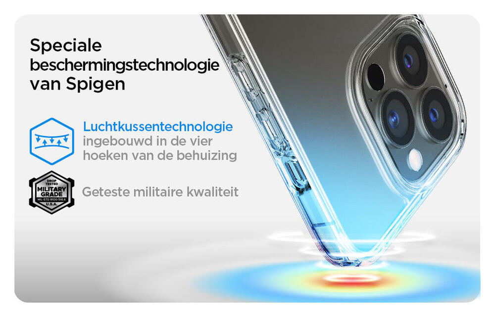 Spigen Ultra Hybrid Apple iPhone 13 Pro Hoesje Transparant afbeelding 7