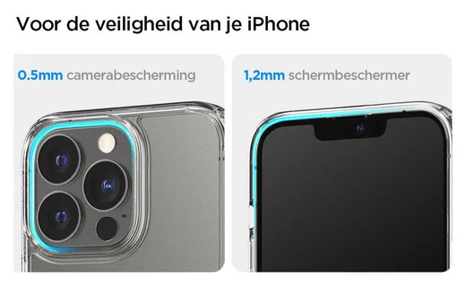 Spigen Ultra Hybrid Apple iPhone 13 Pro Hoesje Transparant afbeelding 8