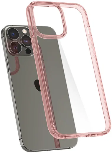 Spigen Ultra Hybrid Apple iPhone 13 Pro Hoesje Transparant/Roze afbeelding 2