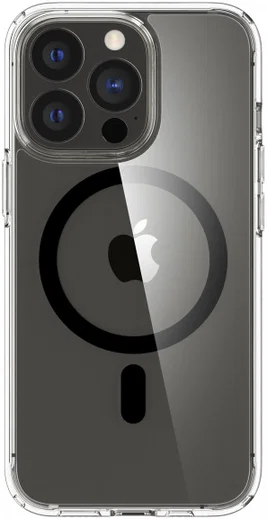 Spigen Ultra Hybrid iPhone 13 Pro Hoesje MagSafe Transparant/Zwart afbeelding 2