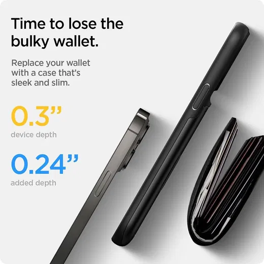 Spigen Slim Armor CS Apple iPhone 13 Pro Hoesje Back Cover Zwart afbeelding 4