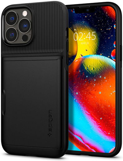 Spigen Slim Armor CS Apple iPhone 13 Pro Hoesje Back Cover Zwart afbeelding 19