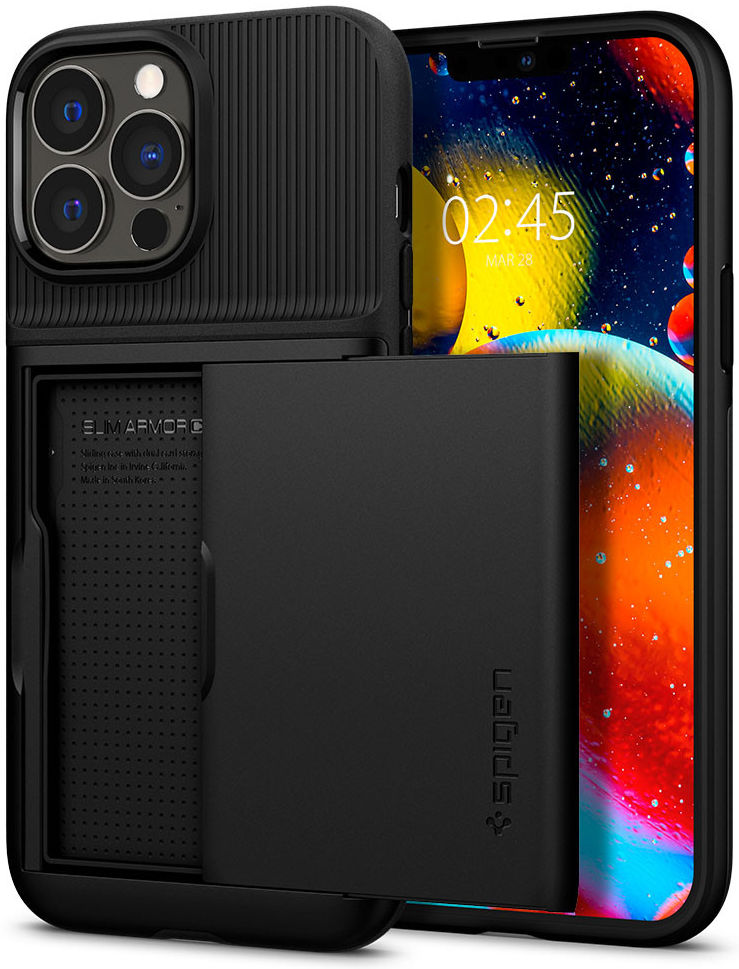 Spigen Slim Armor CS Apple iPhone 13 Pro Hoesje Back Cover Zwart afbeelding 20