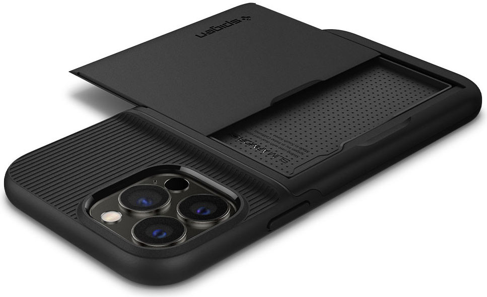 Spigen Slim Armor CS Apple iPhone 13 Pro Hoesje Back Cover Zwart afbeelding 11