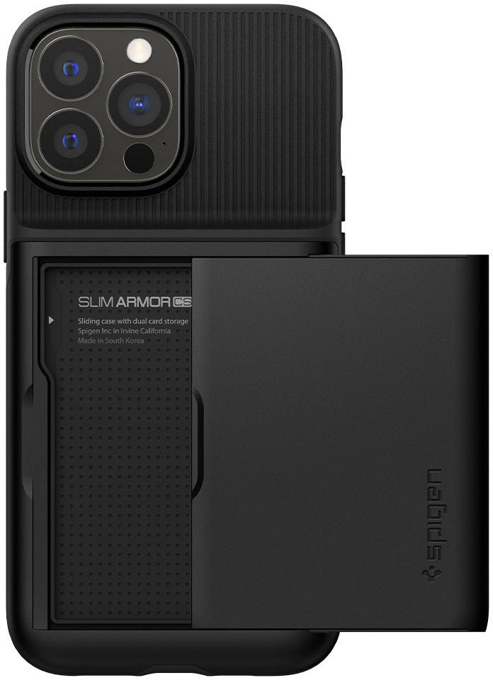 Spigen Slim Armor CS Apple iPhone 13 Pro Hoesje Back Cover Zwart afbeelding 15