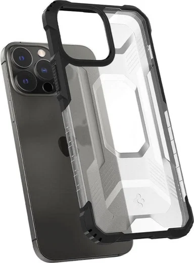 Spigen Nitro Force Apple iPhone 13 Pro Hoesje Frosted Transparant afbeelding 3