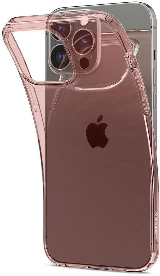 Spigen Crystal Flex Apple iPhone 13 Pro Hoesje Transparant Roze afbeelding 5