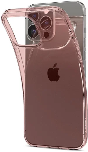 Spigen Crystal Flex Apple iPhone 13 Pro Hoesje Transparant Roze afbeelding 5