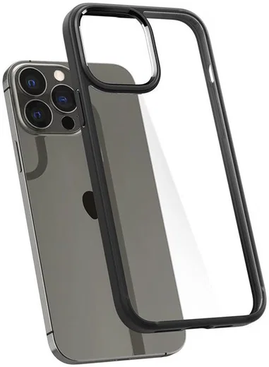 Spigen Crystal Hybrid Apple iPhone 13 Pro Hoesje Zwart afbeelding 3