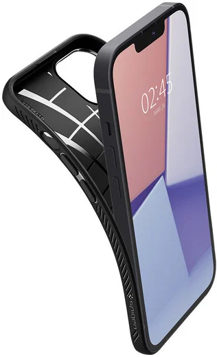 Spigen Liquid Air Apple iPhone 13 Mini Flexibel Hoesje Mat Zwart afbeelding 2