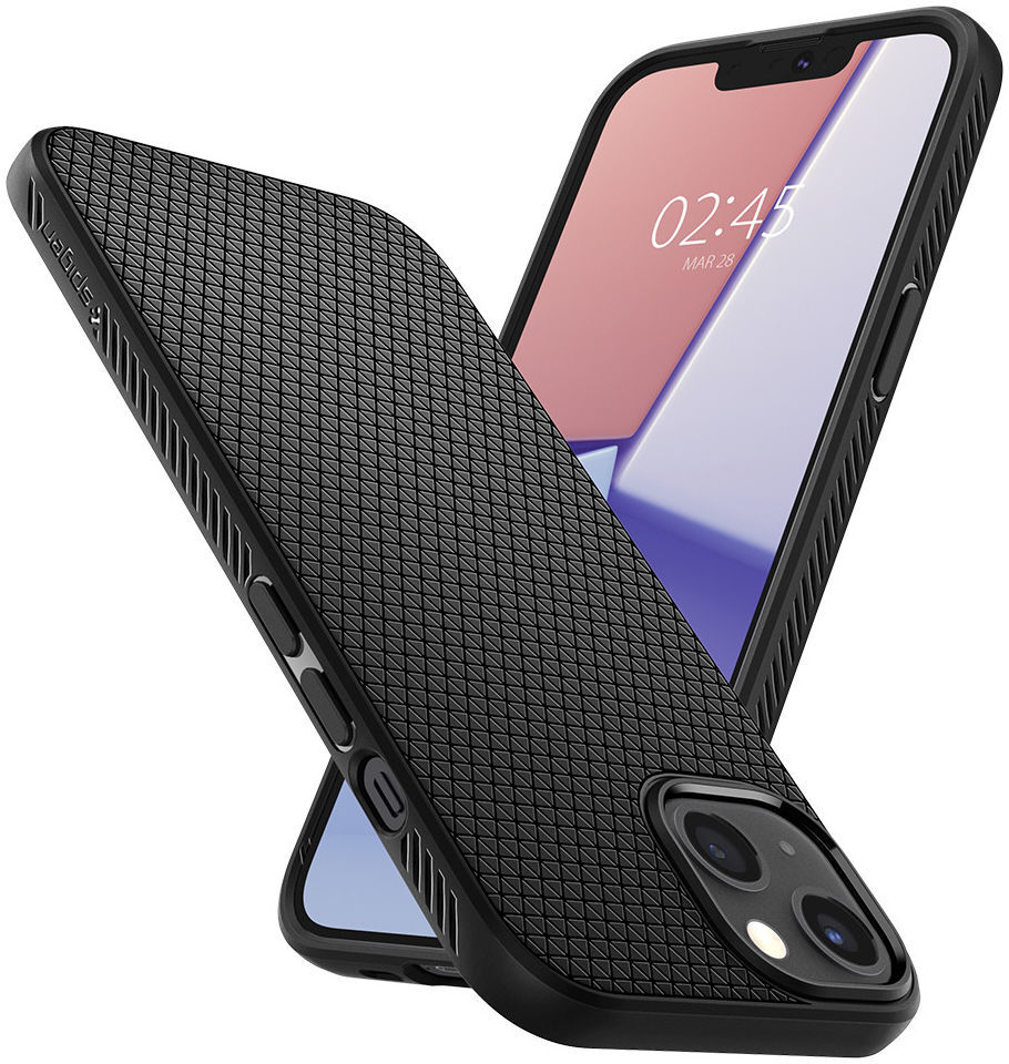 Spigen Liquid Air Apple iPhone 13 Mini Flexibel Hoesje Mat Zwart afbeelding 14