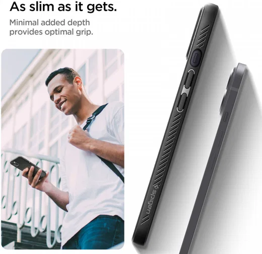 Spigen Liquid Air Apple iPhone 13 Mini Flexibel Hoesje Mat Zwart afbeelding 18