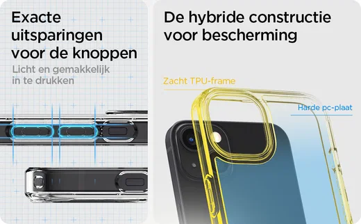 Spigen Ultra Hybrid Apple iPhone 13 Mini Hoesje Transparant afbeelding 5