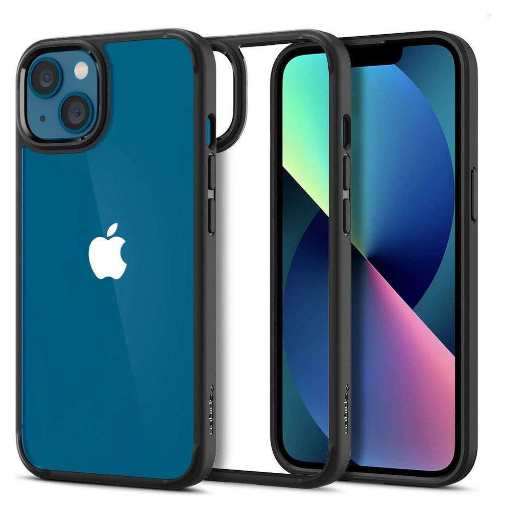 Spigen Ultra Hybrid Apple iPhone 13 Mini Hoesje Transparant/Zwart afbeelding 1