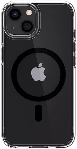 Spigen Ultra Hybrid iPhone 13 Mini Hoesje MagSafe Transparant/Zwart afbeelding 2