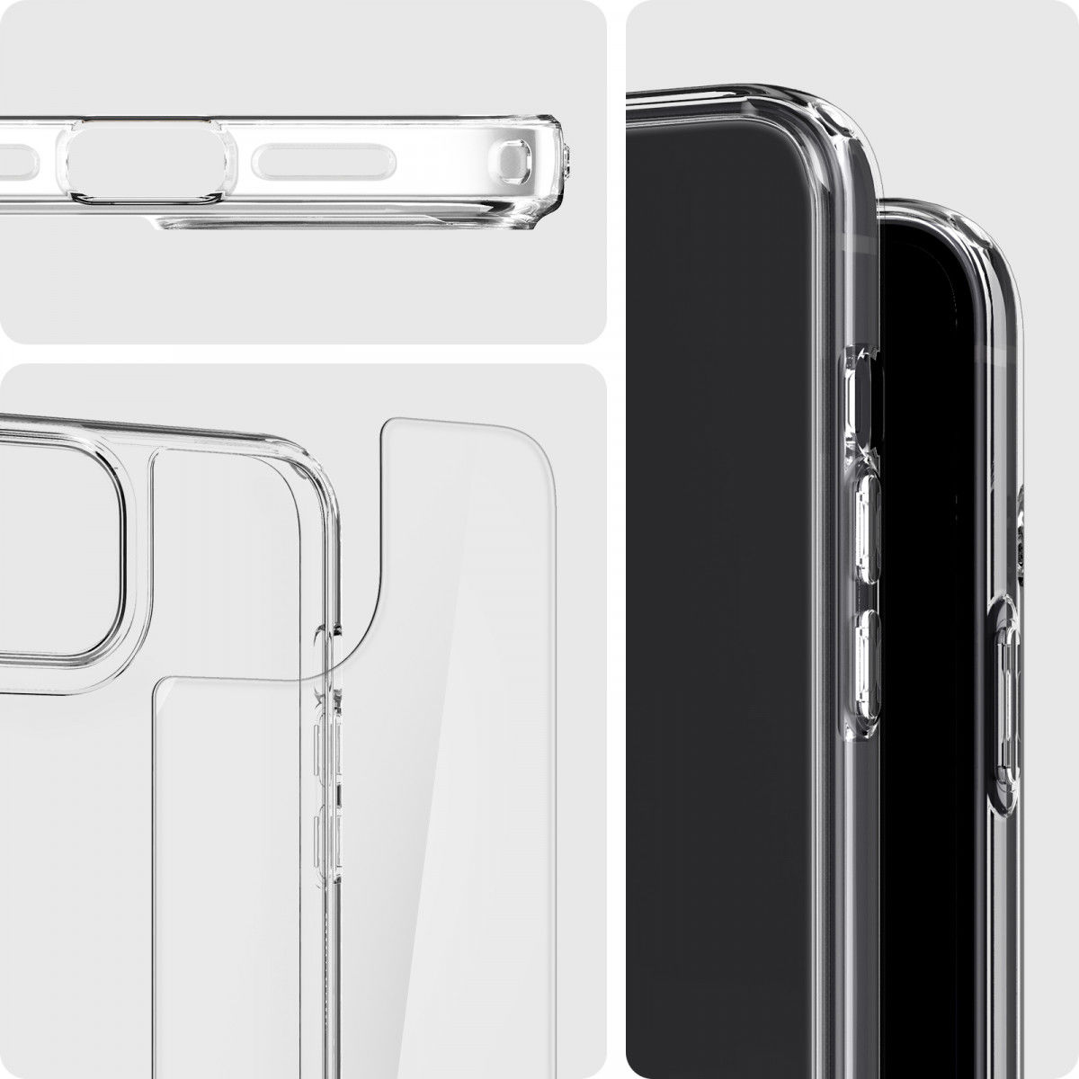 Spigen Quartz Hybrid Apple iPhone 13 Mini Hoesje Transparant afbeelding 11