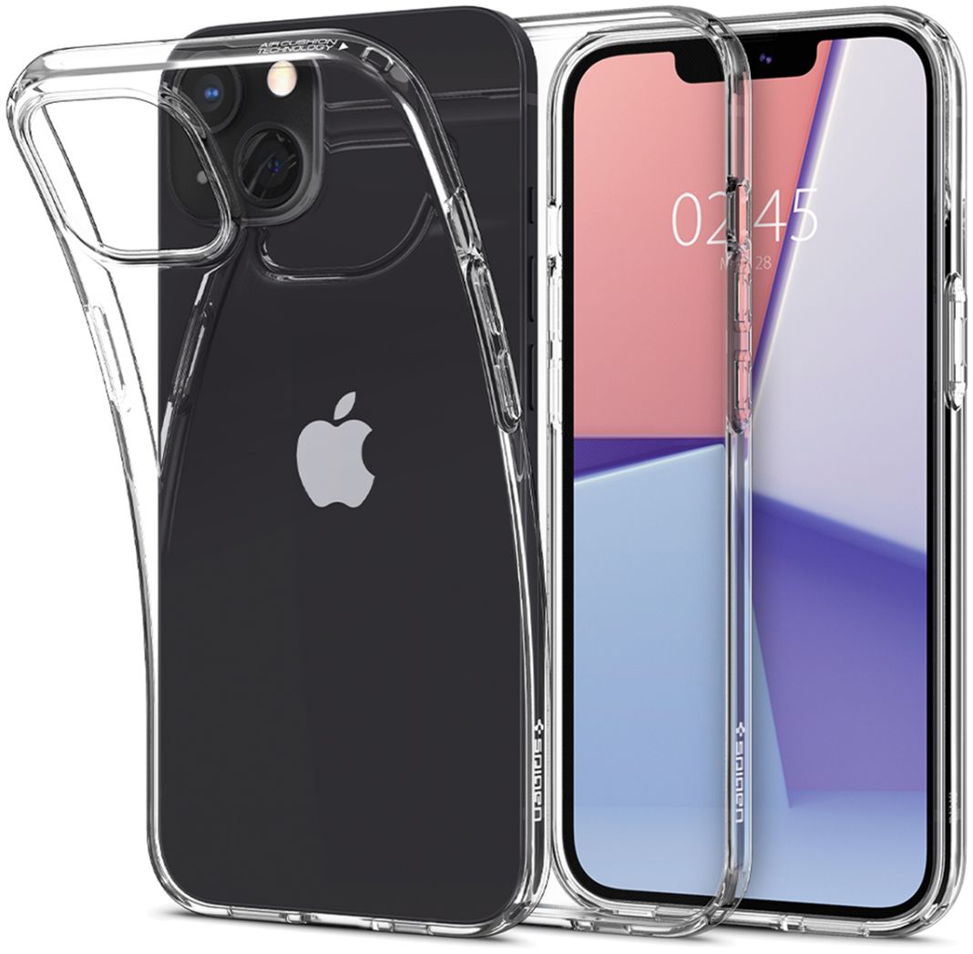 Spigen Crystal Flex Apple iPhone 13 Mini Hoesje Transparant afbeelding 1