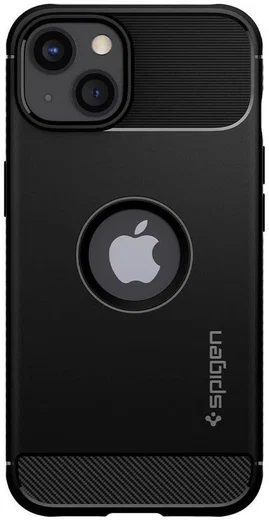Spigen Rugged Armor Apple iPhone 13 Hoesje Back Cover Zwart afbeelding 5